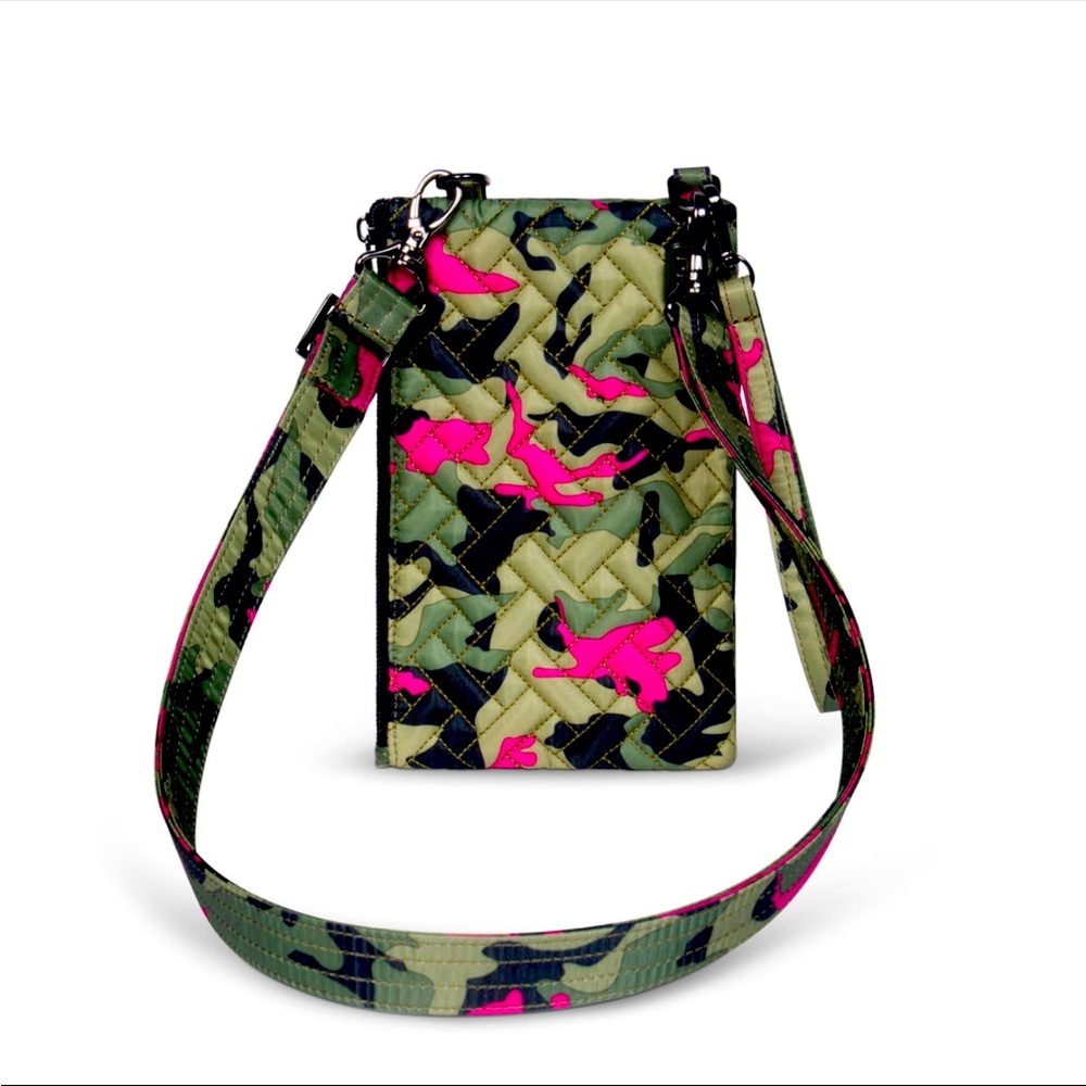 NWT: LUG PEEKABOO CONVERTIBLE CROSSBODY BAG- CAMO ORCHID - SOLD OUT